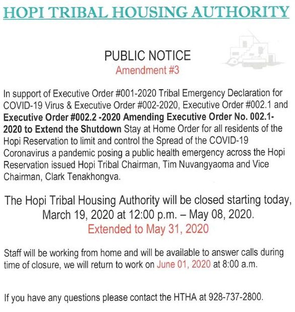 Housing Opportunities Hopi Tribal Housing Authority
